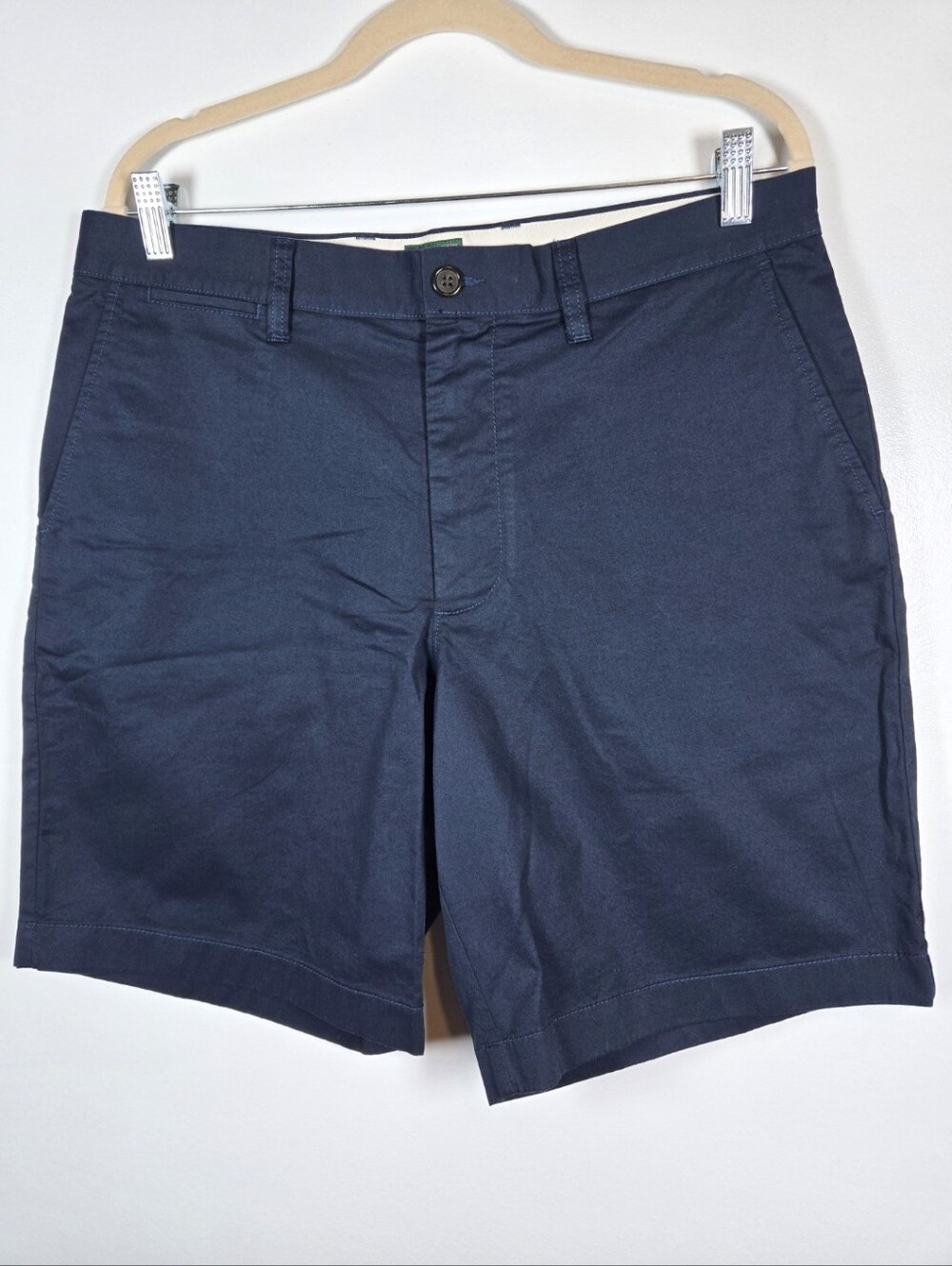 NEW J. Crew Portsider Shorts Flat Front Navy Blue 9" Mens Size 33